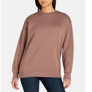 No Boundaries Fleece Oversized Sweatshirt – Long Sleeves, Women’s Size S (4–6)